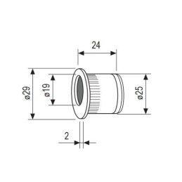 Uchwyt na palec brązowy SCIVOLA