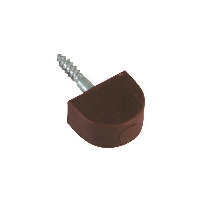 Podpórka meblowa 13x10mm brąz plastikowa 8szt. mod.165