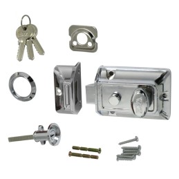 Zamek wierzchni Nightlatch Door Lock      65mm x 92mm x 47mm efekt chromu