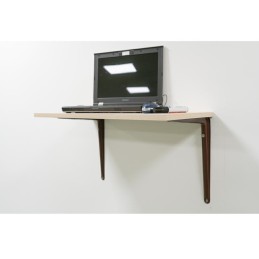 Wspornik półki stalowy brązowy 150x125mm mod. 6