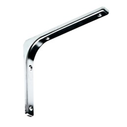 Wspornik półki stalowy chromowany 250x200mm mod. 2