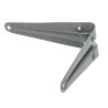 Wspornik półki stalowy szary 125x100mm mod. 1