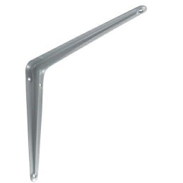 Wspornik półki stalowy srebrny 350x300mm mod. 1