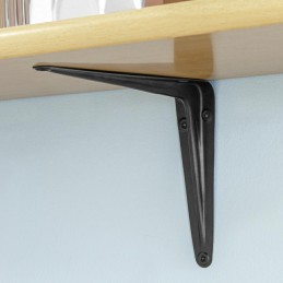 Wspornik półki stalowy czarny 450x400mm mod. 1