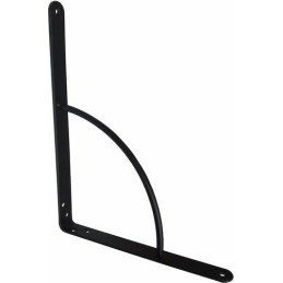 Wspornik półki wzmocniony stal czarny 150x125mm mod. 12