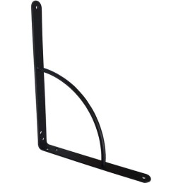 Wspornik półki wzmocniony stal czarny 250x200mm mod. 12