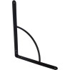 Wspornik półki wzmocniony stal czarny 250x200mm mod. 12