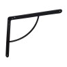 Wspornik półki wzmocniony stal czarny 250x200mm mod. 12