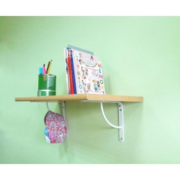 Wspornik półki wzmocniony stal czarny 250x200mm mod. 12