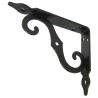 Wspornik półki ornamentalny stal czarny 90x100mm mod.2