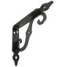 Wspornik półki ornamentalny stal czarny 90x100mm mod.2