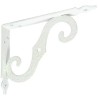 Wspornik półki ornamentalny stalowy biały 115x150mm mod.2