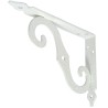 Wspornik półki ornamentalny stalowy biały 115x150mm mod.2