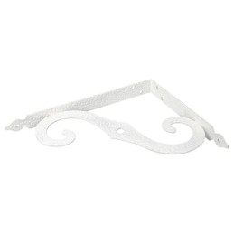 Wspornik półki ornamentalny stalowy biały 150x200mm mod.2