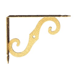 Wspornik półki ornamentalny mosiądz lak. 150x200mm mod.2