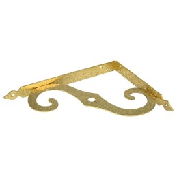 Wspornik półki ornamentalny mosiądz lak. 150x200mm mod.2