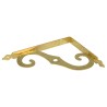 Wspornik półki ornamentalny mosiądz lak. 150x200mm mod.2