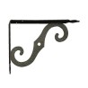 Wspornik półki ornamentalny stal czarny 115x150mm mod.2
