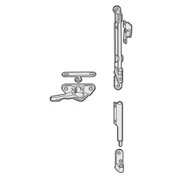 Zestaw okuć do okien drewnianych uchylno rozwieralnych prawy LOZ