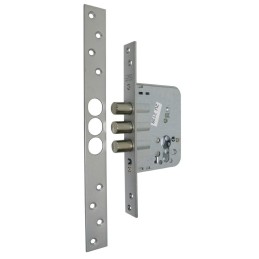 Zamek bolcowy dodatkowy na wkładkę 50mm zestaw chrom  mat TESA R101B566C