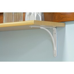 Wspornik półki stalowy biały 150x125mm mod.10