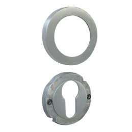 Szyld na wkładkę rozeta 50mm chrom satyna