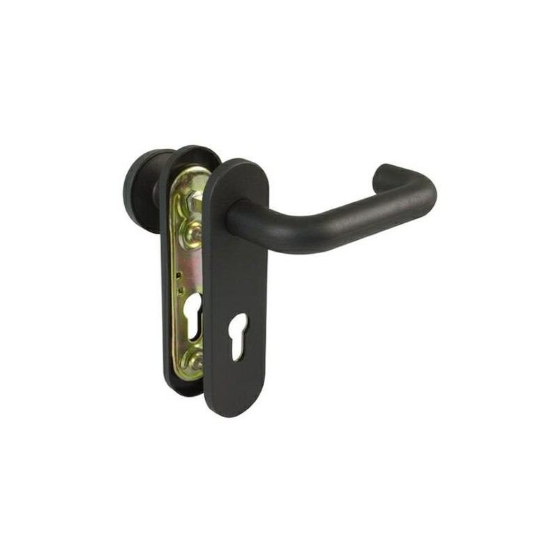 Klamko-gałka stała 3PB72 wkładka czarna