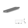 Płaskownik 40x3-2,5M aluminiowy srebrny