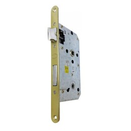 Zamek drzwiowy łazienkowy 72/50 czoło 18mm mosiądzowany ALFA