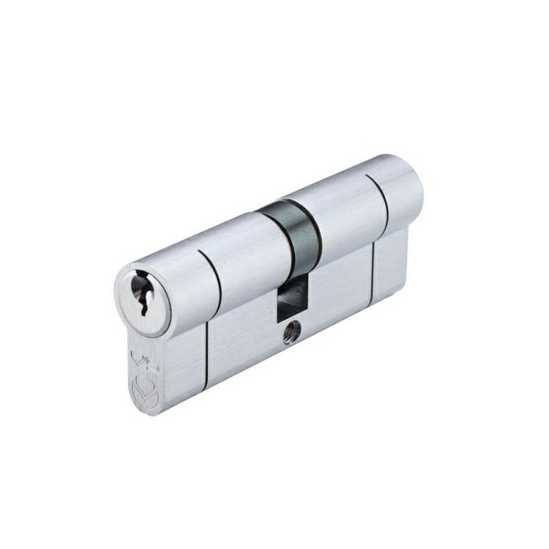 Wkładka drzwiowa 100mm 50/50 chrom satyna mod. V5