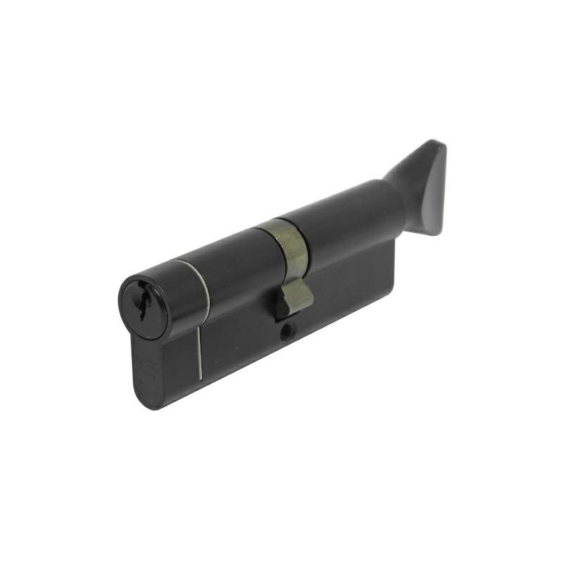 Wkładka z gałką do drzwi 90mm G45/45 czarna mod. V5