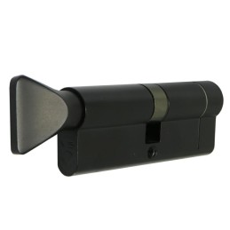 Wkładka z gałką do drzwi 90mm G45/45 czarna mod. V5