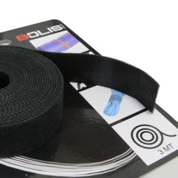 Taśma do wiązania LINKY 3m organizer      rzep pojedynczy czarny