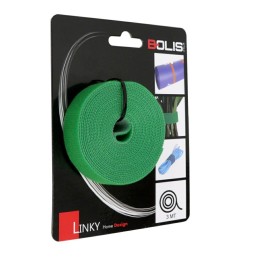 Taśma do wiązania LINKY 3m organizer      rzep pojedynczy zielony