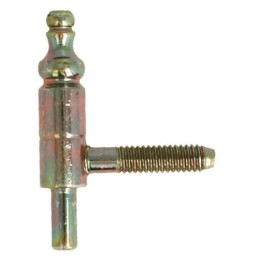 Zawias wkręcany fi. 9mm Część męska ocynk żółty mod.50 (w całości 9x66mm)