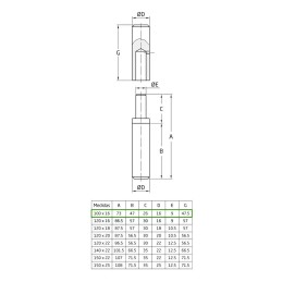 Zawias 5-100x16 do spawania surowy