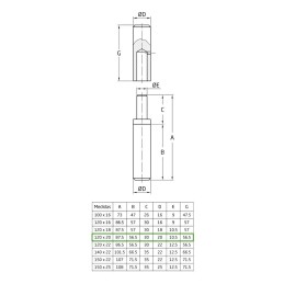 Zawias 5-120x20 do spawania surowy