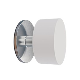 Odbój drzwiowy samoprzylepny 40mm INOX - biały mod.305