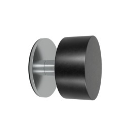 Odbój drzwiowy samoprzylepny 40mm INOX - czarny mod.305 DIS