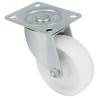 Kółko skrętne 125mm na płytce nylon białe mod. 2550