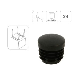 Nakładki meblowe zaślepki do nóg okrągłe fi. 20mm wpuszczane 25szt. mod. 660