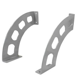 Wspornik półki stalowy srebrny 190x180mm mod. BOOMERANG 20 2szt. rysy lekko porysowany