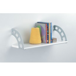 Wspornik półki stalowy srebrny 190x180mm mod. BOOMERANG 20 2szt. rysy lekko porysowany