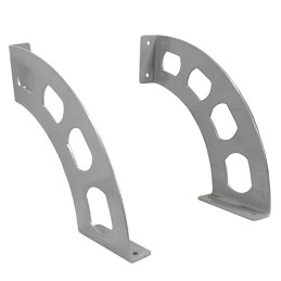 Wspornik półki stalowy srebrny 190x180mm mod. BOOMERANG 20 2szt. rysy lekko porysowany