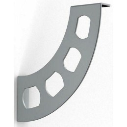 Wspornik półki stalowy srebrny 190x180mm mod. BOOMERANG 20 2szt. rysy lekko porysowany