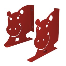 Wspornik półki dziecięcy stalowy czerwony 170x178mm IPPO 17 2szt.