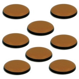 Ślizg do mebli 25mm brązowy z tworzywa PTFE 8 szt. mod. 77