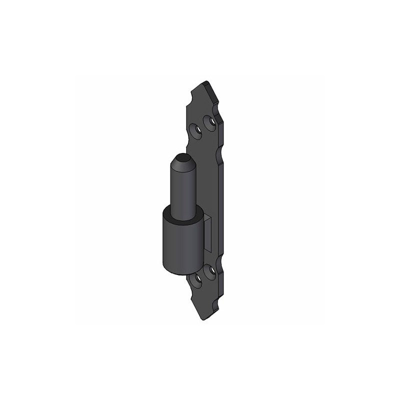 Trzpień zawiasu fi.14 odsadzenie 16mm ozdobny czarny mod. 8010 DIS
