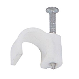 Uchwyt kablowy zacisk do kabli 8mm KLIP wbijany biały mod. 3441