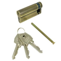 Wkładka połówkowa 65mm 10/55 złoto antyczne mod.600